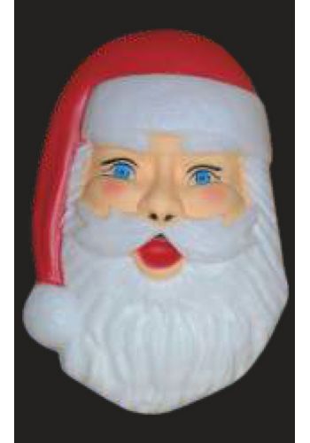 Χριστουγεννιάτικο Φωτιζόμενο Γλυπτό Πρόσωπο Άγιου Βασίλη (53cm)