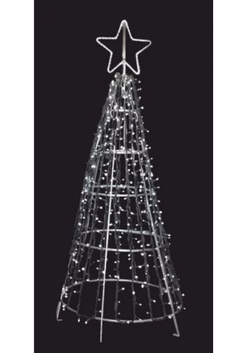 Χριστουγεννιάτικο Δέντρο Πλατείας Μεταλλικό με LED (2.7m)
