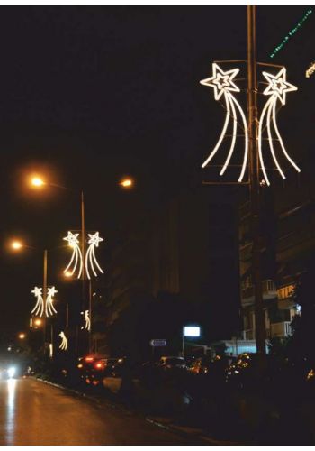 Χριστουγεννιάτικο Επιστύλιο Αστέρι με Φωτοσωλήνα LED (2.55m)