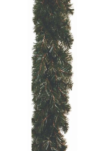 Χριστουγεννιάτικη Διακοσμητική Πράσινη Γιρλάντα με Σκούρα Κλαδιά (270cm)