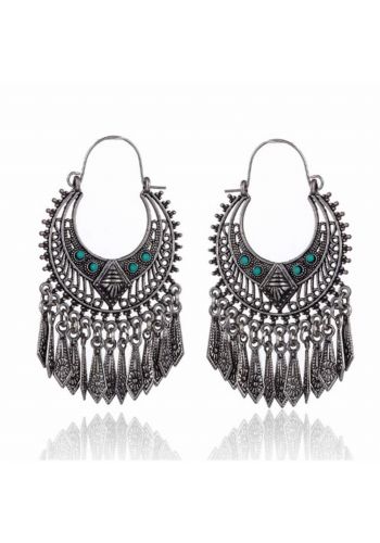 Αποκριάτικο Αξεσουάρ Σκουλαρίκια Boho Ethnic Earring - Σετ 2 τεμ.