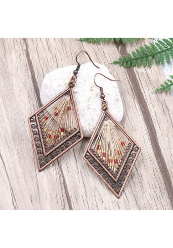 Αποκριάτικο Αξεσουάρ Σκουλαρίκια Boho India Earring - Σετ 2 τεμ.