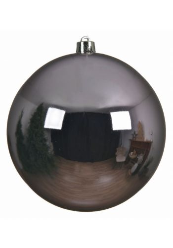 Χριστουγεννιάτικη Μπάλα Οροφής Ροζ Γυαλιστερή (14cm)