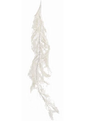 Χριστουγεννιάτικη Διακοσμητική Γιρλάντα Λευκή (180cm)