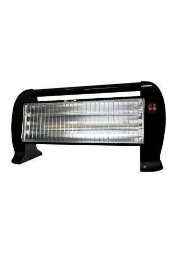 Θερμάστρα EUROLAMP Χαλαζία Μάυρη 1200W