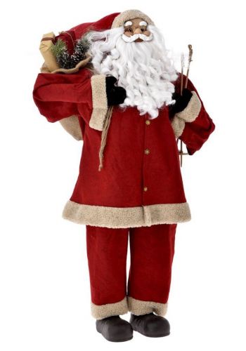 Χριστουγεννιάτικος Διακοσμητικός Πλαστικός Άγιος Βασίλης Κόκκινος (120cm) - 1 Τεμάχιο