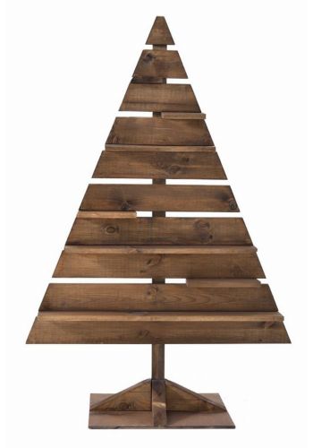 Χριστουγεννιάτικο Ξύλινο Διακοσμητικό Δέντρο με Ράφια (135cm) - 1 Τεμάχιο