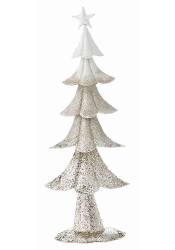 Χριστουγεννιάτικο Διακοσμητικό Μεταλλικό Δεντράκι Σαμπανιζέ (50cm)