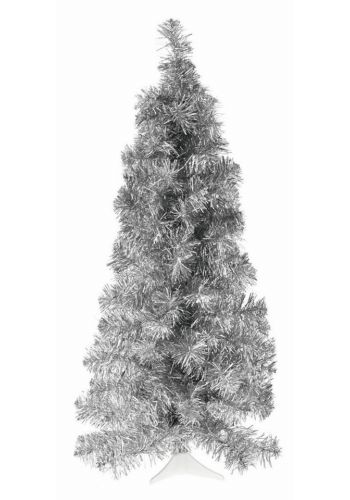 Χριστουγεννιάτικο Επιτραπέζιο Δέντρο Ασημί Slim (75cm)