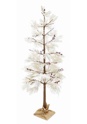 Χριστουγεννιάτικο Φωτιζόμενο Δέντρο Χιονισμένο Berry με 132 LED (2,10cm)