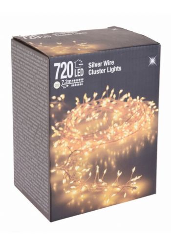 720 Λευκά Θερμά Φωτάκια LED Copper Cluster,Εξωτερικού Χώρου (7.2m)