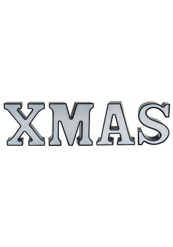 Χριστουγεννιάτικο Διακοσμητικό ''XMAS'' με LED (18cm) - 1 Τεμάχιο