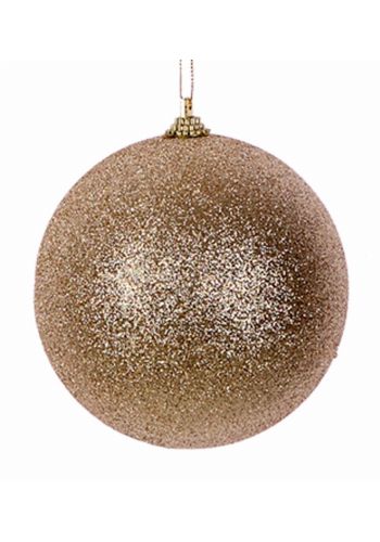 Χριστουγεννιάτικη Μπάλα Xρυσή με Γκλίτερ (10cm)