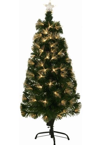 Χριστουγεννιάτικο Επιτραπέζιο Δέντρο με Θερμά Λευκά LED Φωτάκια (120cm)