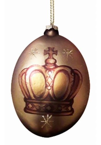 Χριστουγεννιάτικη Μπάλα Γυάλινη Χρυσή (10cm)