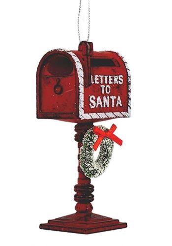 Χριστουγεννιάτικο Ακρυλικό Γραμματοκιβώτιο Κόκκινο Ματ (11.5cm)