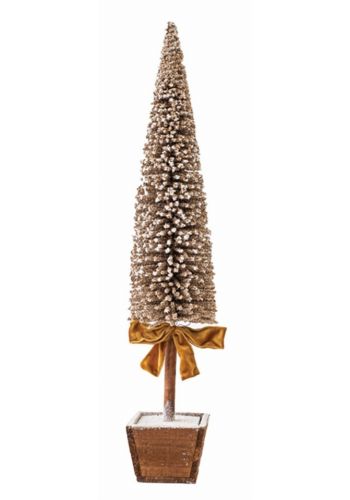 Χριστουγεννιάτικο Χρυσό Δέντρο σε Γλάστρα (75cm)