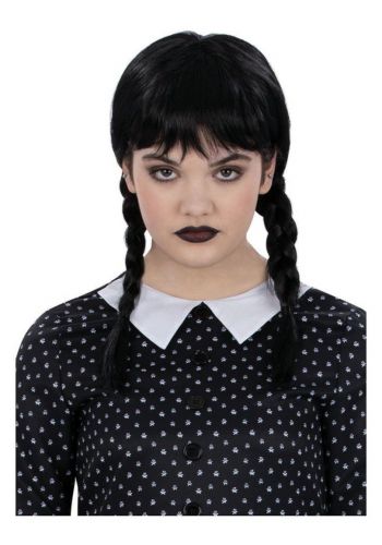 Αποκριάτικο Αξεσουάρ Kids Gothic School Girl Plait Wig One Size