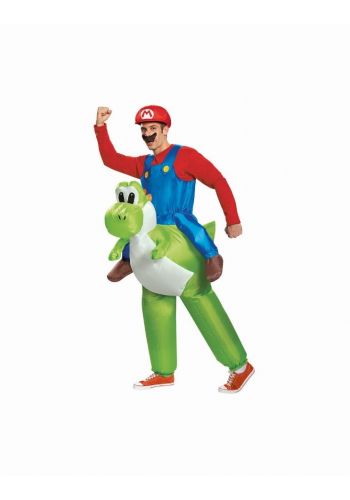 Αποκριάτικη Στολή Mario Riding Yoshi Inflatable
