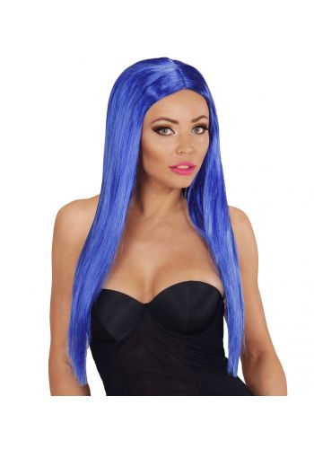 Περούκα Glamour Μπλε Μακρυά