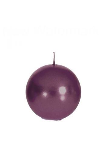 Χριστουγεννιάτικη Μπάλα, Κερί Μώβ 10 (cm)
