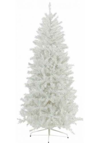 Χριστουγεννιάτικο Στενό Δέντρο Ιριζέ Λευκό (1,8m)