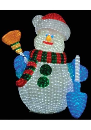 Χριστουγεννιάτικος Φωτιζόμενος Ακρυλικός Χιονάνθρωπος με 2700 LED (1.20m)