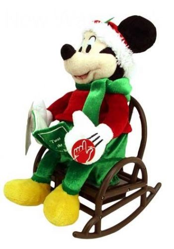 Χριστουγεννιάτικος Λούτρινος Mickey σε Κουνιστή Καρέκλα, με Ήχο, 26 εκ.