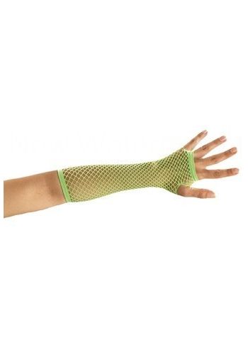 Αποκριάτικο Αξεσουάρ Γάντια Πράσινα, Διχτυωτά