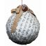 Χριστουγεννιάτικη Χάρτινη Μπάλα με Φιόγκο (10cm)