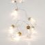 10 Λευκά Θερμά Φωτάκια LED Μπαταρίας, με Γυάλινα Βαζάκια και Σύρμα στο Εσωτερικό (1,5m)