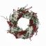 Χριστουγεννιάτικο Ξύλινο Διακοσμητικό Στεφάνι, Χιονισμένο με Γκι (32cm)