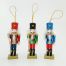 Χριστουγεννιάτικοι Κρεμαστοί Ξύλινοι Καρυοθραύστες - 3 Χρώματα (13cm)