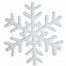 Χριστουγεννιάτικες Χιονονιφάδες Λευκές Οροφής - Σετ 2 τεμ. (20cm)