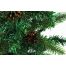 Χριστουγεννιάτικο Επιτραπέζιο Δέντρο με Ξύλινη Βάση και Κουκουνάρια (80cm)
