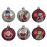 Χριστουγεννιάτικη Μπάλα Γυάλινη με Φιγούρες - 6 Σχέδια (8cm)