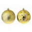 Χριστουγεννιάτικη Χρυσή Μπάλα, με Ελαφάκια και "Merry Christmas" - 2 Σχέδια (8cm)