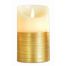 Χριστουγεννιάτικο Διακοσμητικό Κερί, Χρυσό με LED (13cm)