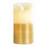 Χριστουγεννιάτικο Διακοσμητικό Κερί, Χρυσό με LED