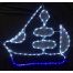 Χριστουγεννιάτικo Καράβι με 4m Δίχρωμο Φωτοσωλήνα LED (60cm)