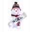 Χριστουγεννιάτικος Φωτιζόμενος Χιονάνθρωπος με "NOEL" και 24 LED (25cm)