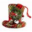 Χριστουγεννιάτικο Υφασμάτινο Κρεμαστό Καπέλο Καρό (10cm)