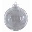 Χριστουγεννιάτικη Μπάλα Γυάλινη Διάφανη (10cm)