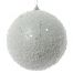 Χριστουγεννιάτικη Μπάλα Λευκή Οροφής, με Χιόνι (15cm)