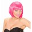 Αποκριάτικη Ροζ Περούκα Valentina, που Φωσφορίζει σε UV Light