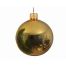 Χριστουγεννιάτικη Μπάλα Γυάλινη Χρυσή Γυαλιστερή (10cm)