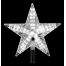 Χριστουγεννιάτικη Κορυφή Δέντρου Φωτιζόμενο Αστέρι με Λευκό LED (22cm)