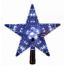 Χριστουγεννιάτικη Κορυφή Δέντρου Φωτιζόμενο Αστέρι με Μπλε LED (22cm)