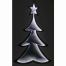 Χριστουγεννιάτικο Δεντράκι Ασημί με 3D Φωτισμό LED (30cm)