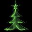 Χριστουγεννιάτικο Δεντράκι Πράσινο με 3D Φωτισμό LED (30cm)